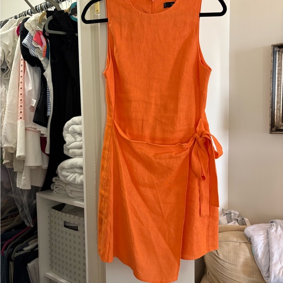 Mango Orange Sleeveless Dress - Picture 1 of 3